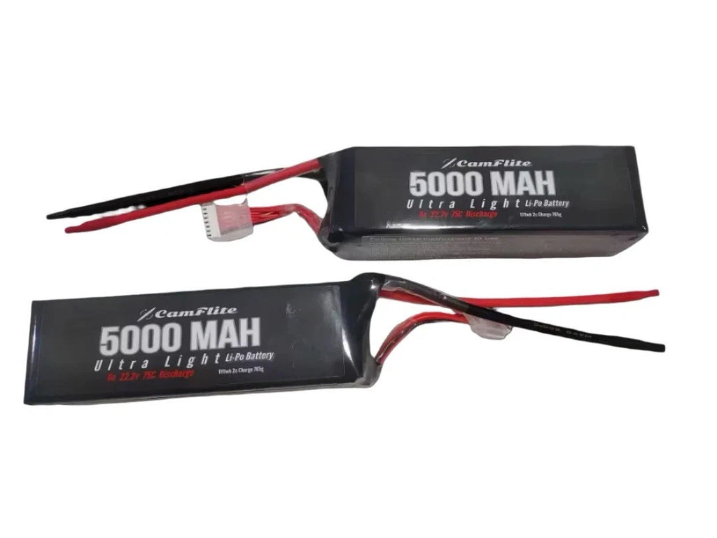 CamFlite 5000mAh 22.2V 75C 6S Lipo Battery