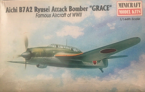 Minicraft Aichi B7A2 Ryusei Attack Bomber "Grace" 1/144th Model Kit
